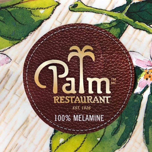 Palm Restaurant Lemon Melamine Plates - Picture 2 of 3